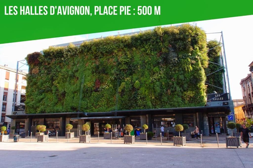 Ferienwohnung La Loge De L'Horloge - 1 Min Palais Des Papes - Ac Clim - Wifi - Hypercentre - Vue Sur Le Carrousel Avignon Exterior foto